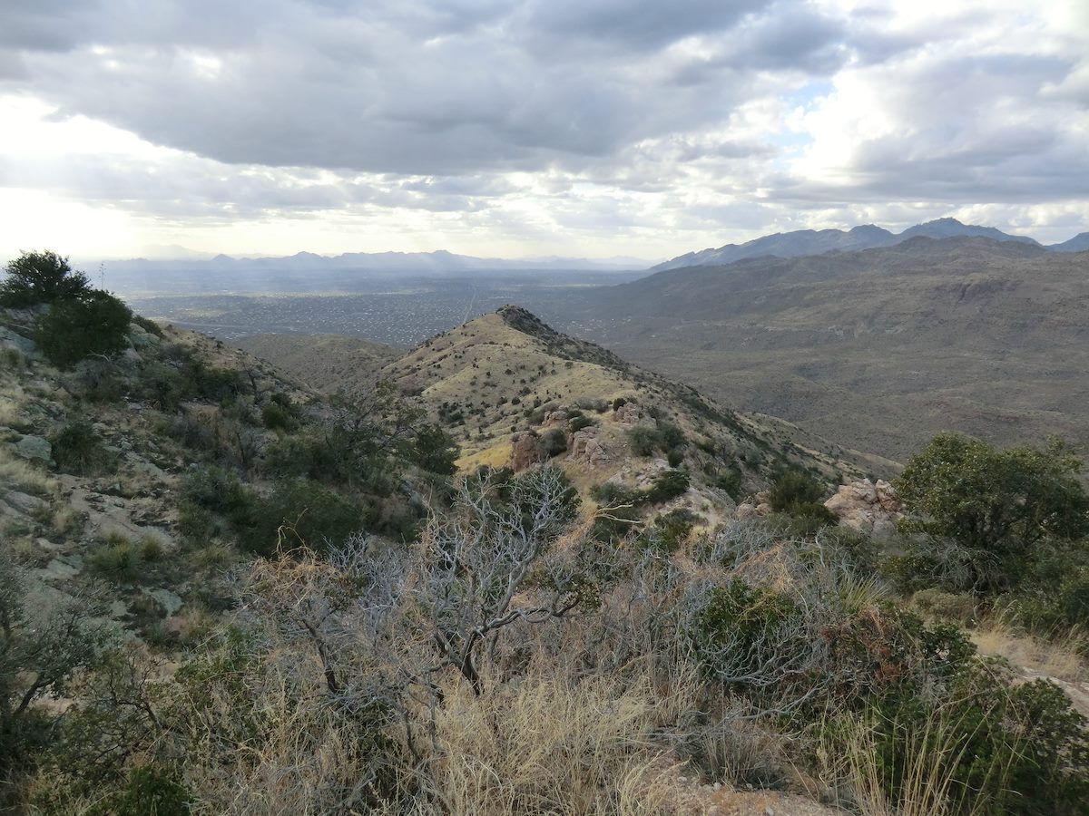 2012 February Looking back on the Agua Caliente Hill false Summit