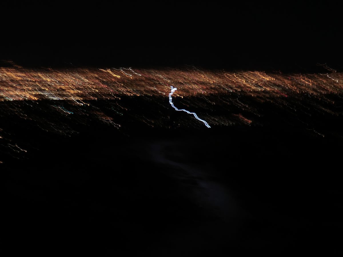 2012 January Blacketts Ridge Night Run, Dana near the top