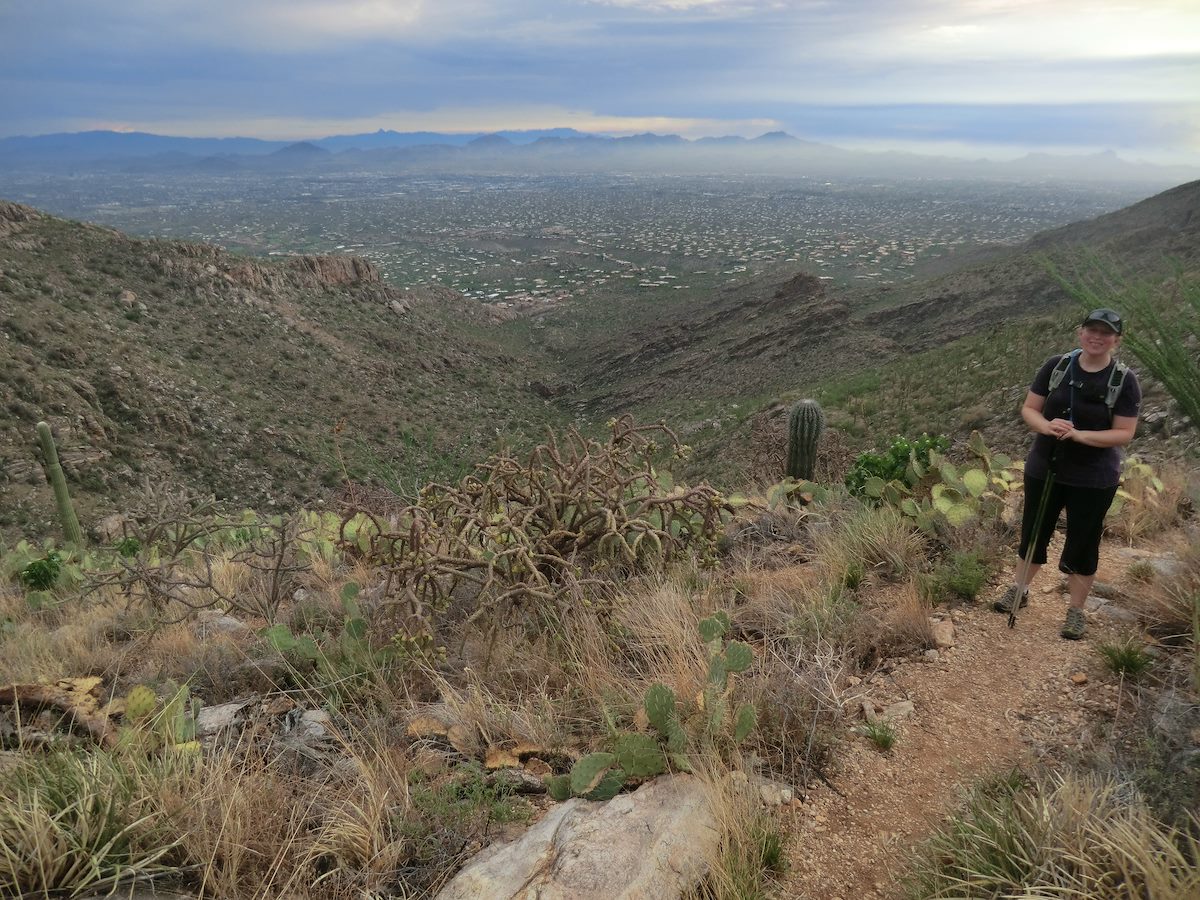 2012 July Alison on the Pontatoc Canyon Trail