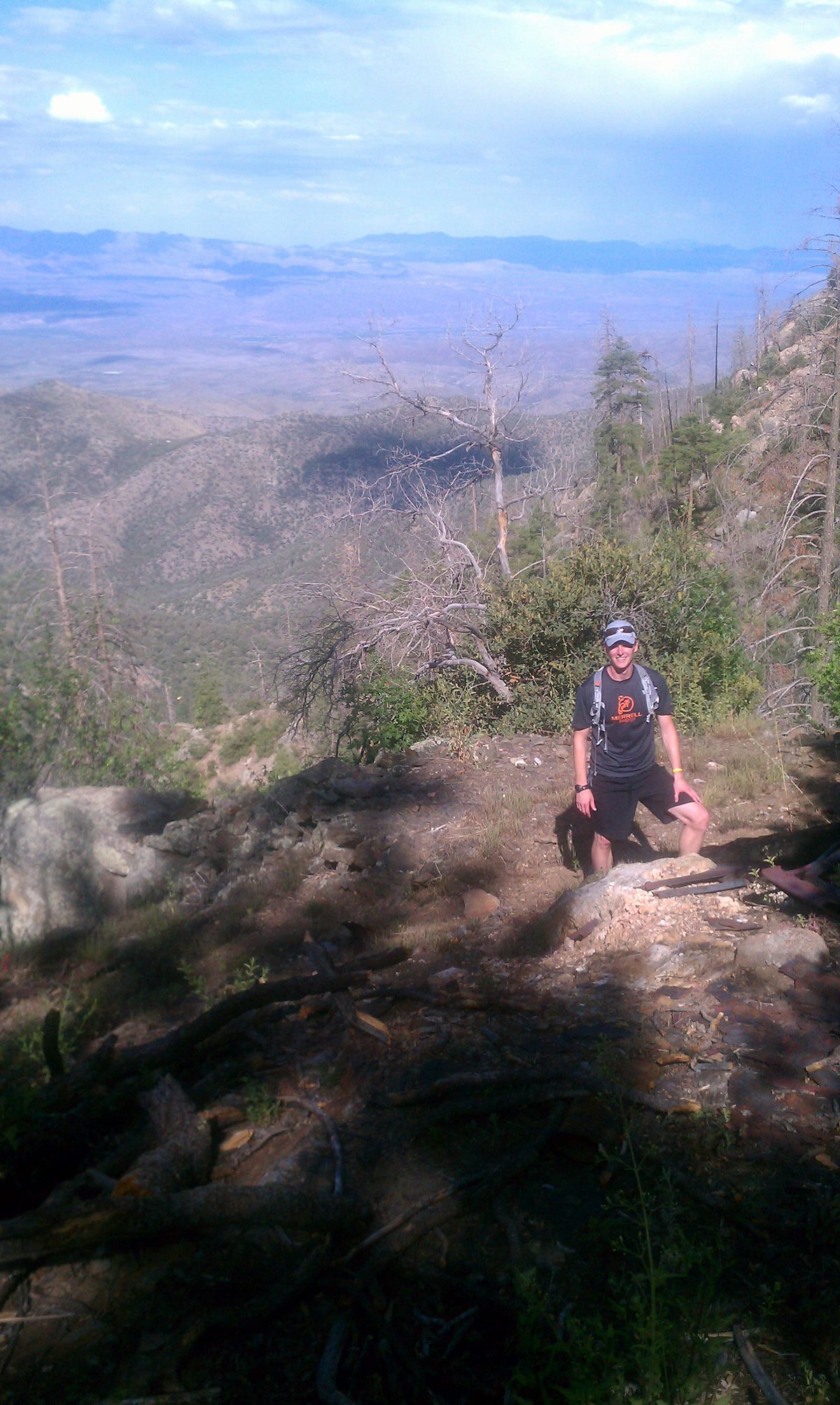 2012 July Devin at the Knagge Cabin site