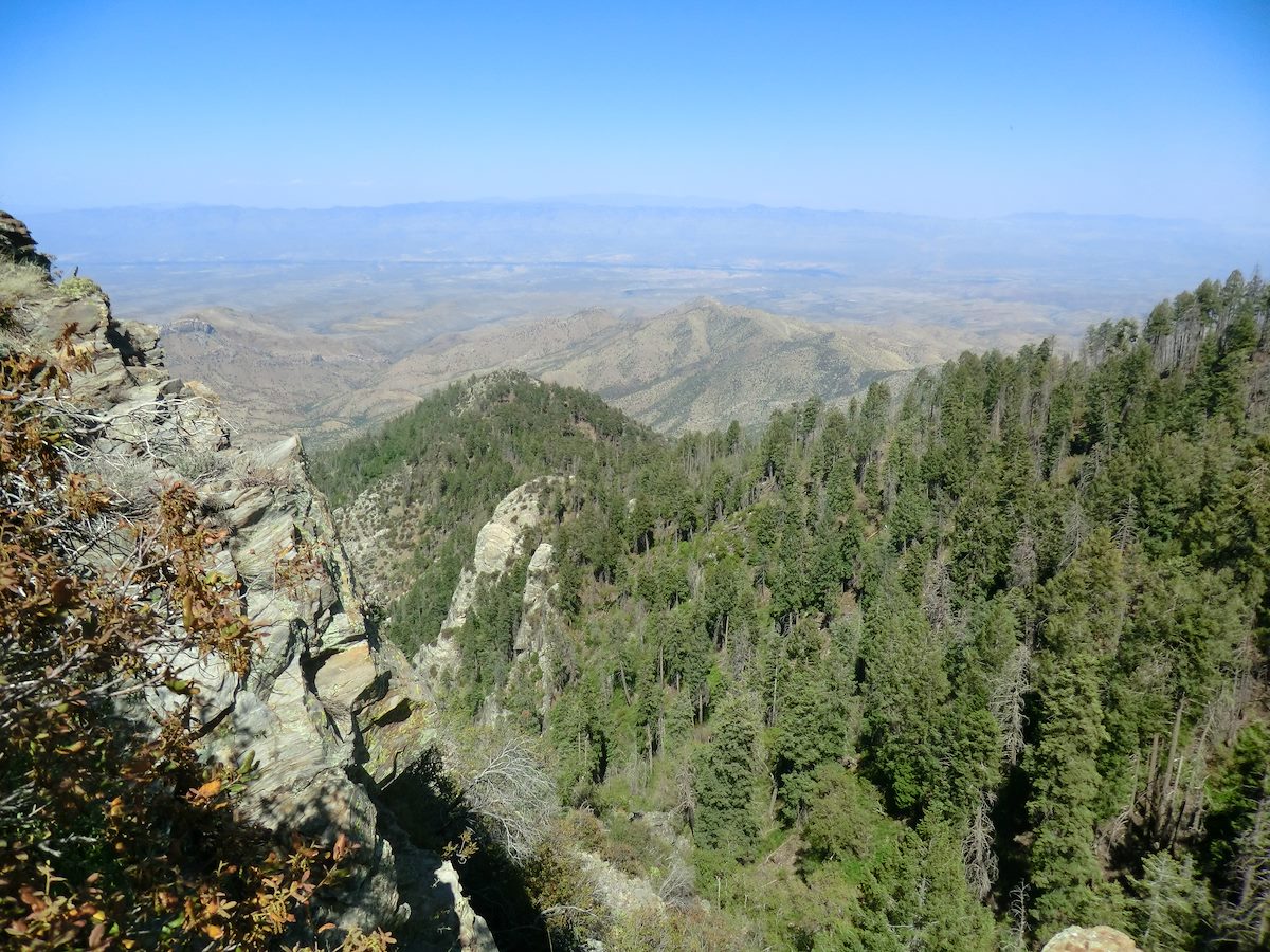 2012 May Edgar Canyon from the trail up to Kellogg Mountain