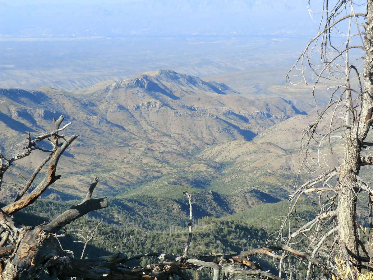 2012 May Looking down into the Peck Basin area