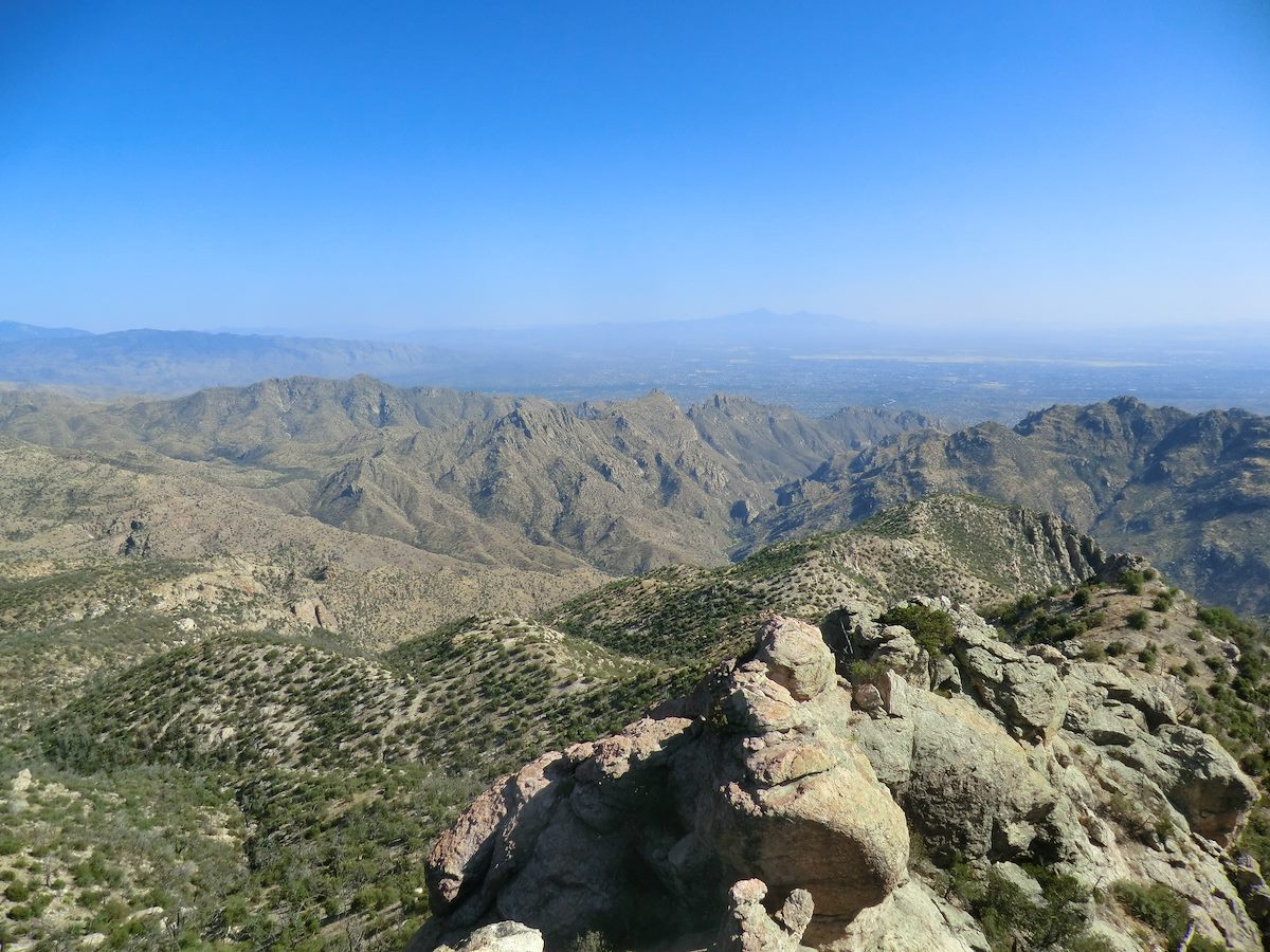 2012 May View towards Sabino Canyon from Brinkley Point