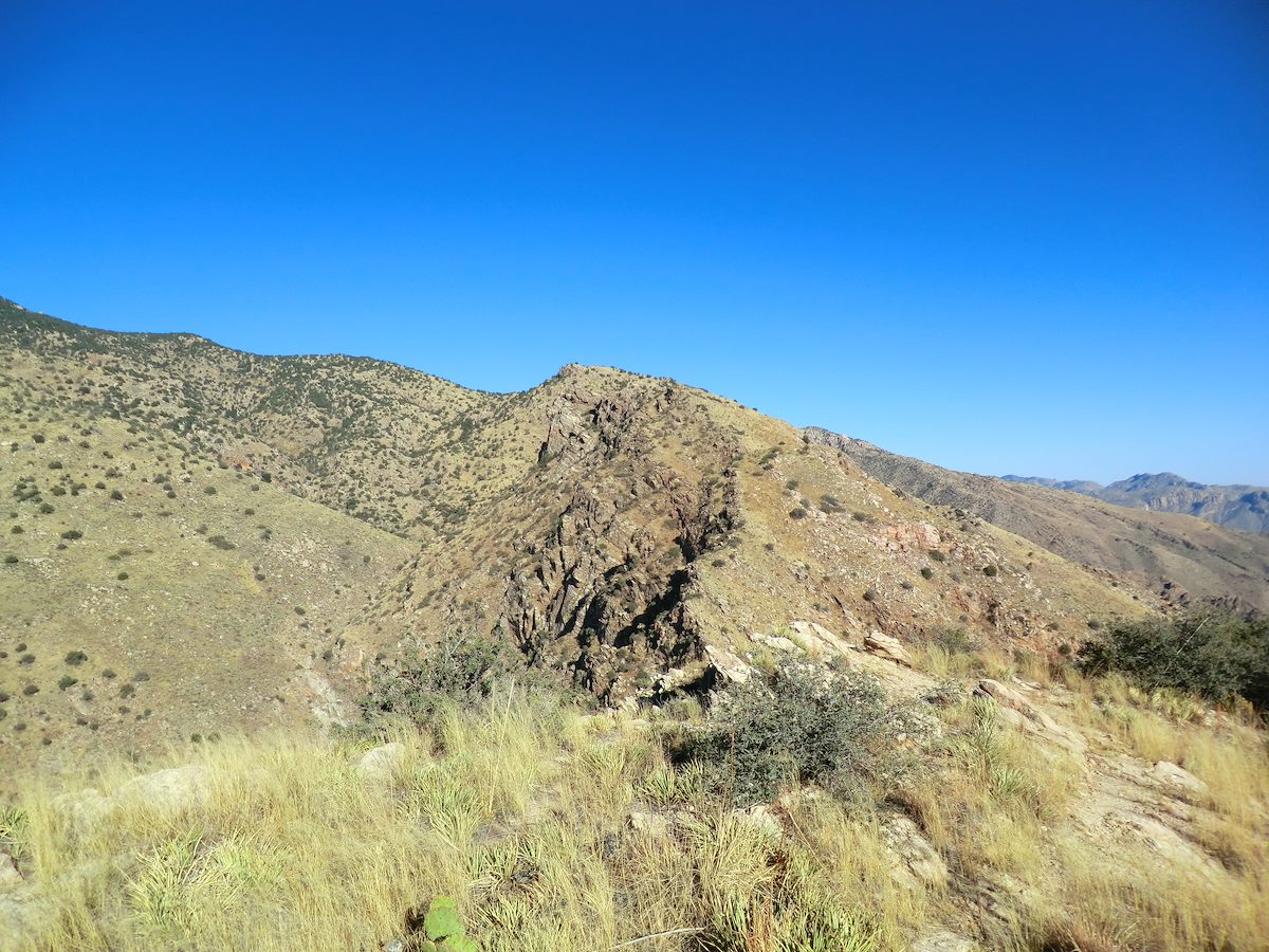 2012 November A Chaotic look up towards Point 5391 and Point 5763 along P