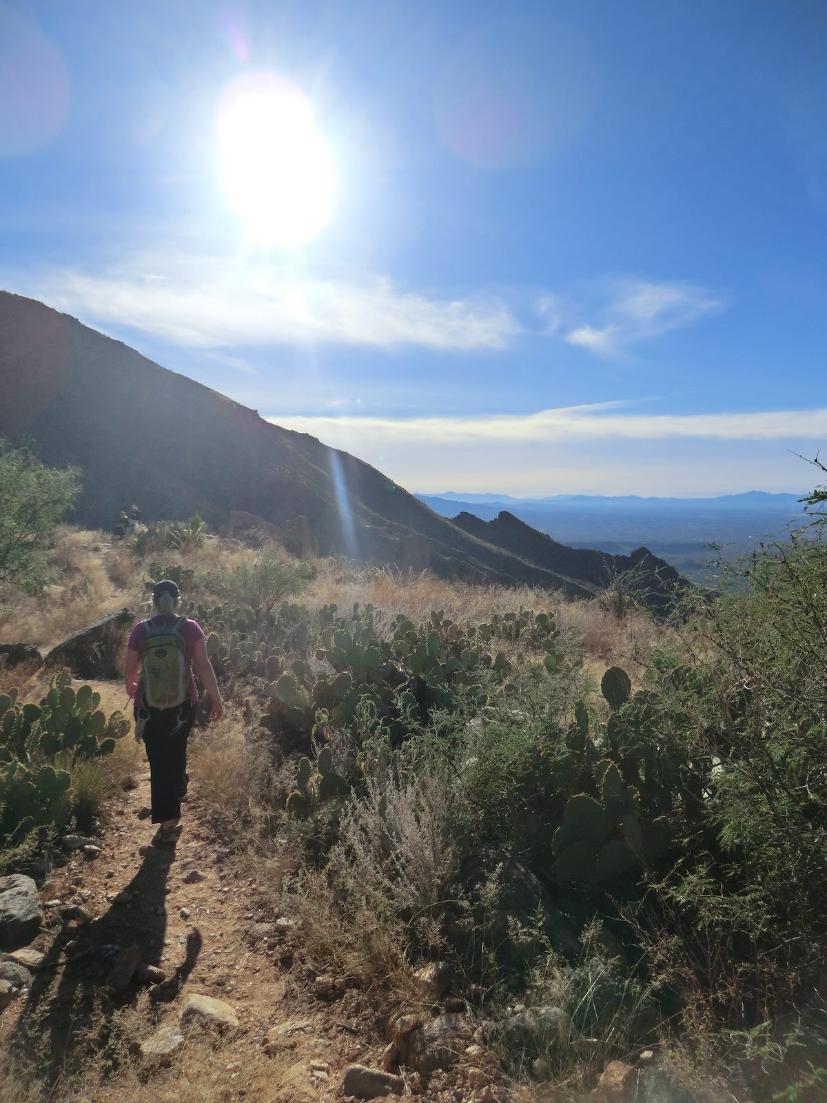 2012 November Alison on the Ventana Canyon Trail