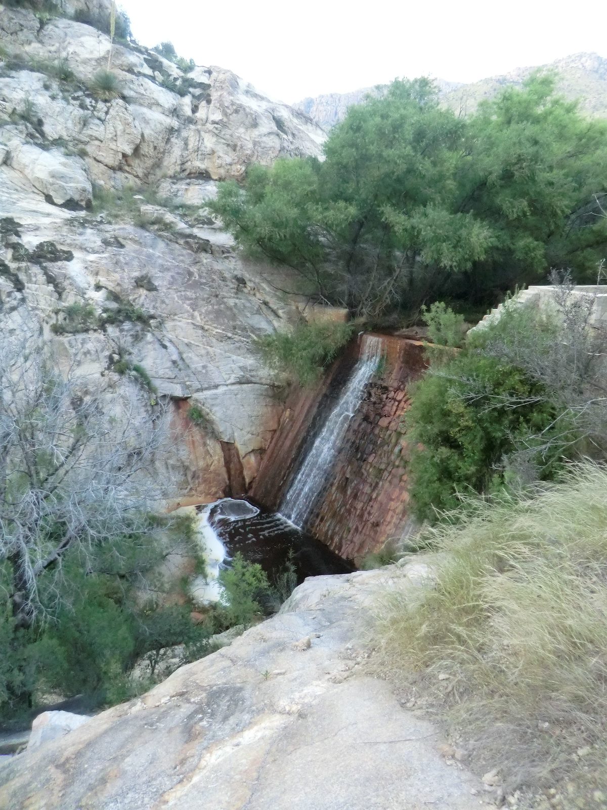 2012 September Water over the Sycamore Reservoir Dam