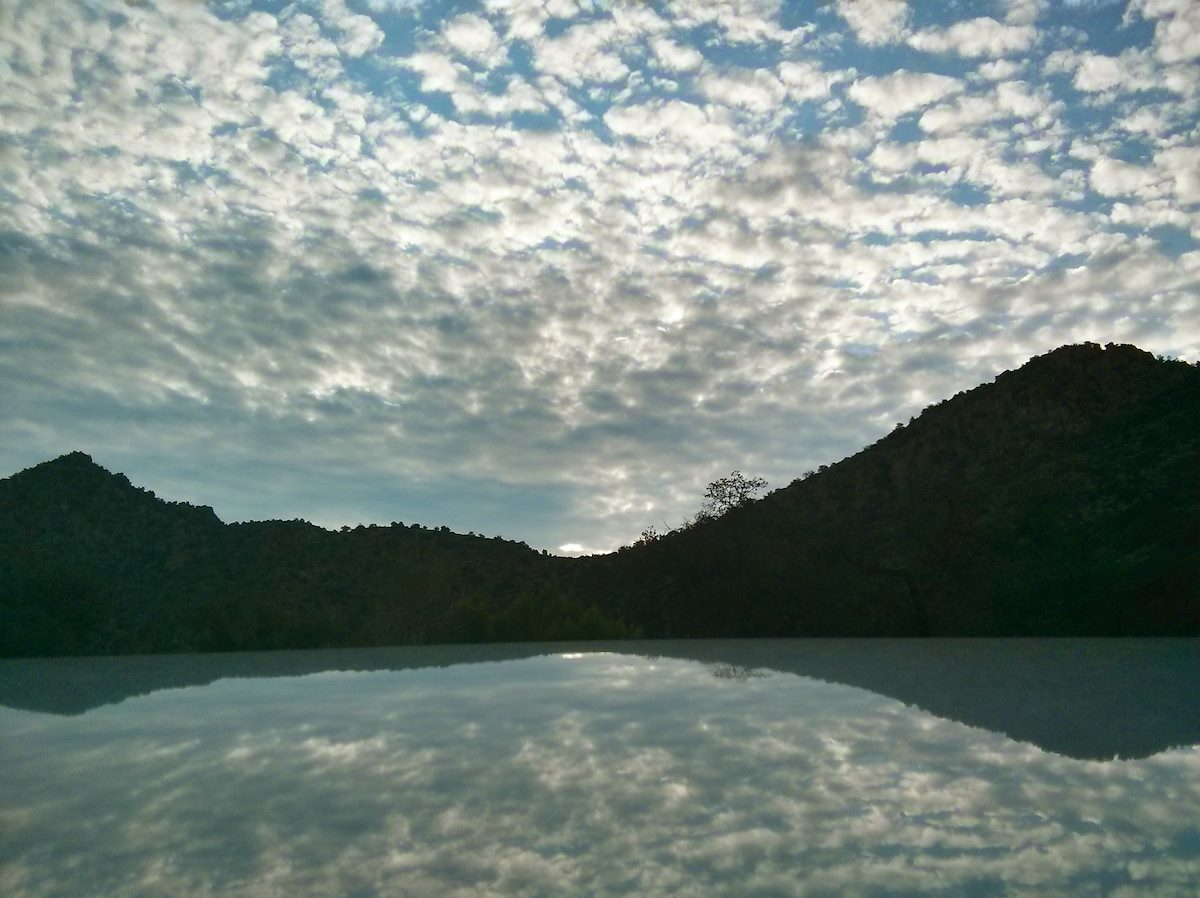 1308 AM Reflection Molino Basin headed to Box Camp