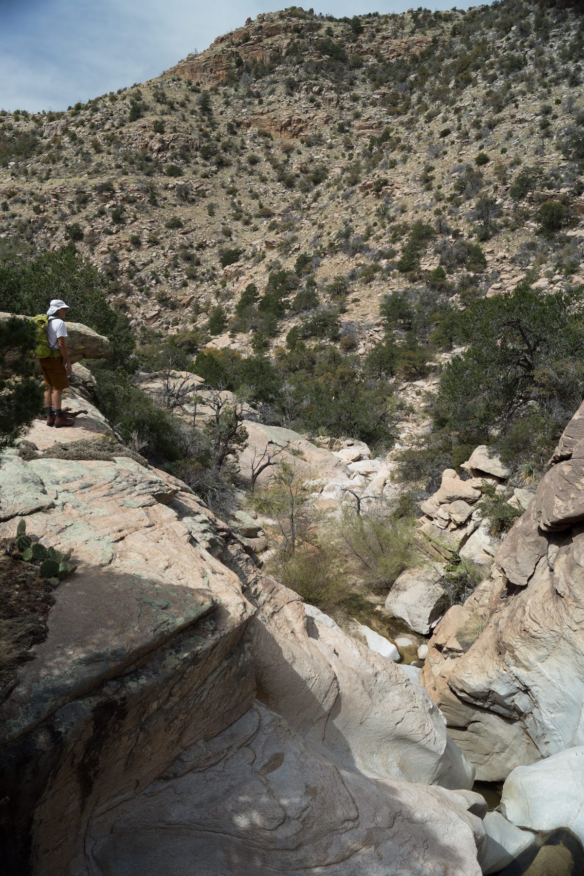 2013 April First Waterfall Down Canyon from Airmen Peak