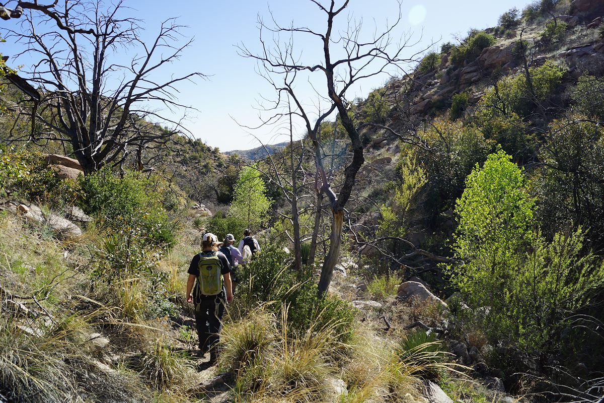 2013 April Hiking out from the Bug Spring Area
