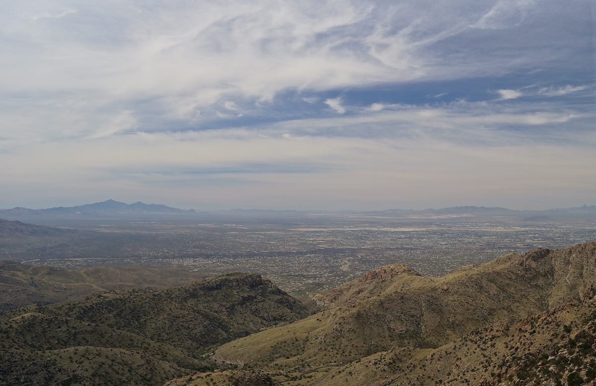 2013 April Looking towards Tucson from Airmen Peak