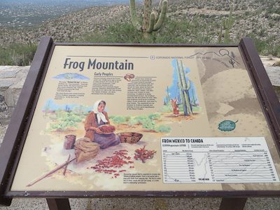 2013 August Frog Mountain Sign at the Babad Doag Vista