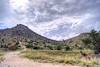 2013 August Looking up at Shreve Saddle from the Molino Basin Trail