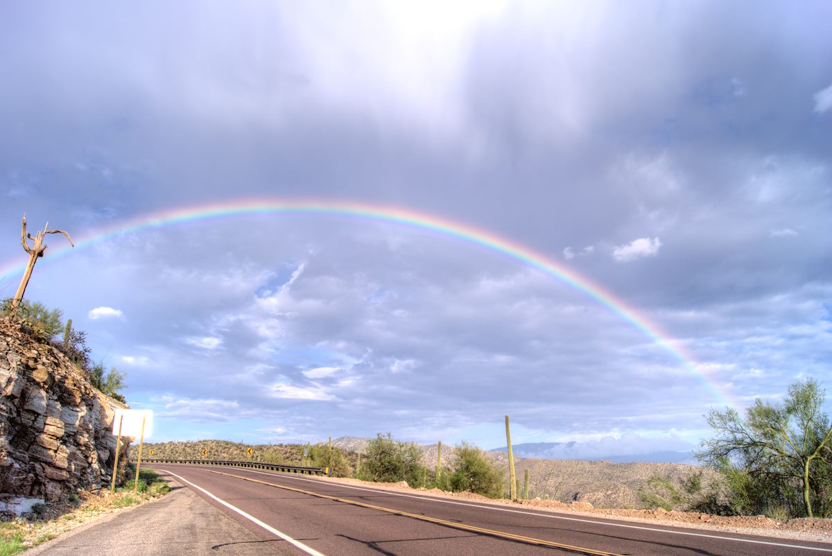 2013 August Rainbow from the Soldier Trail Trailhead 1