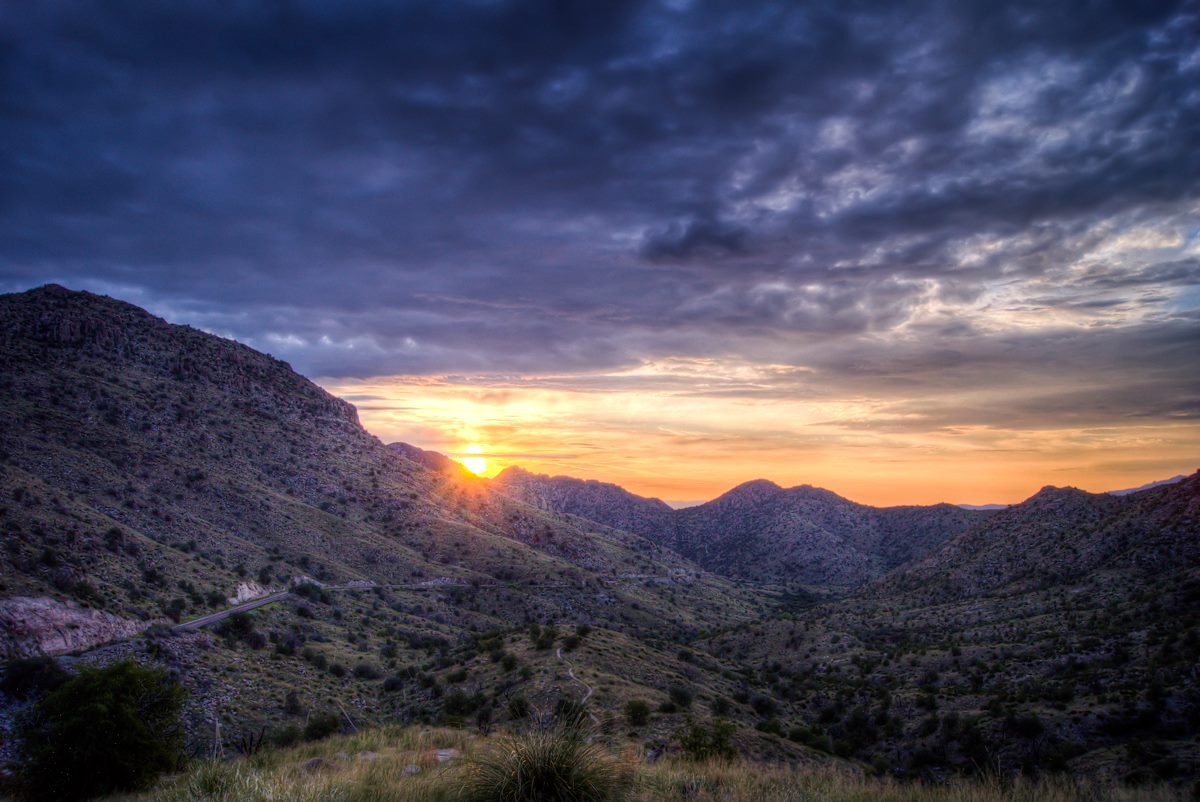 2013 August Sunrise on the Molino Basin Trail