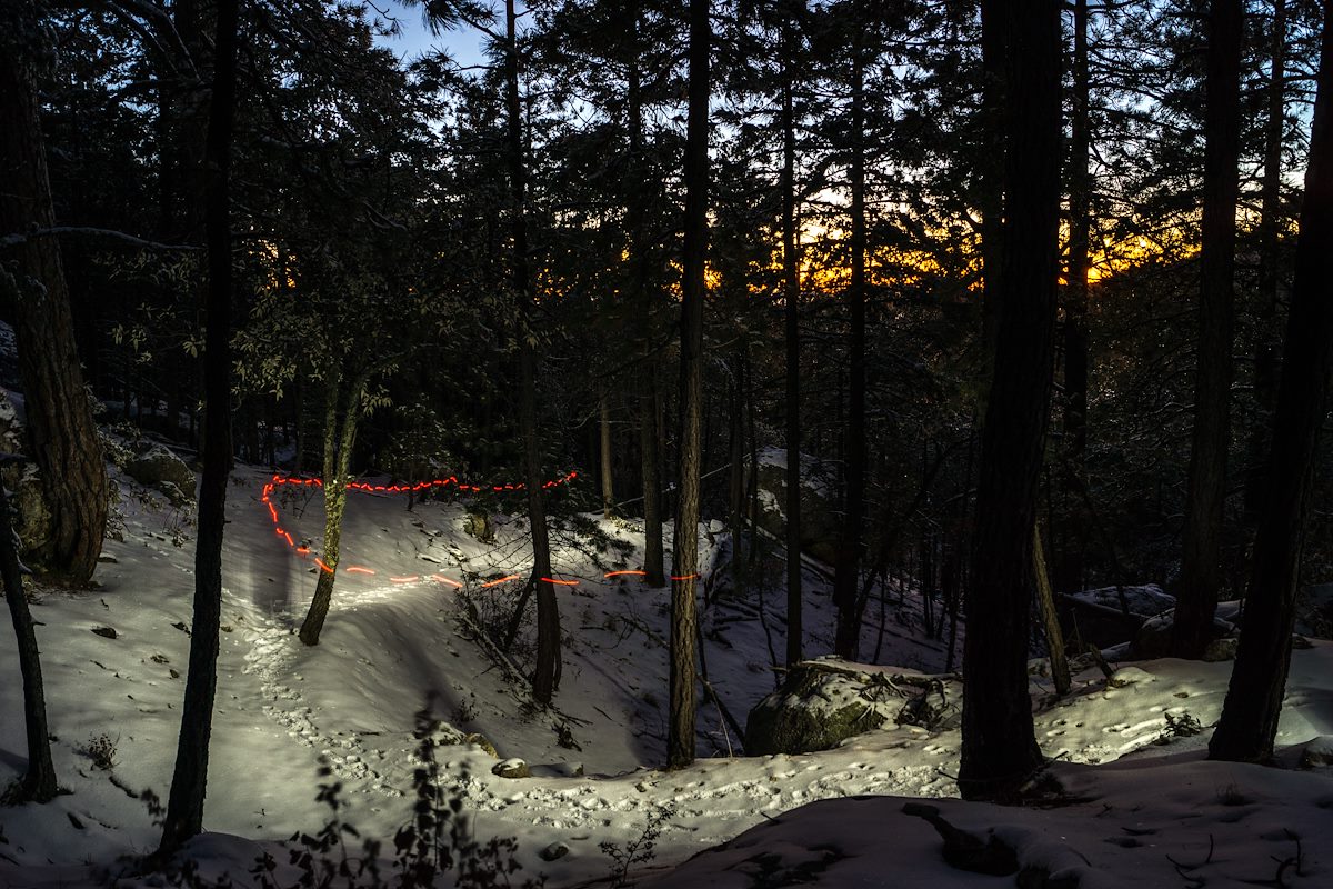 2013 December Dying Light above the Upper Green Mountain Trailhead