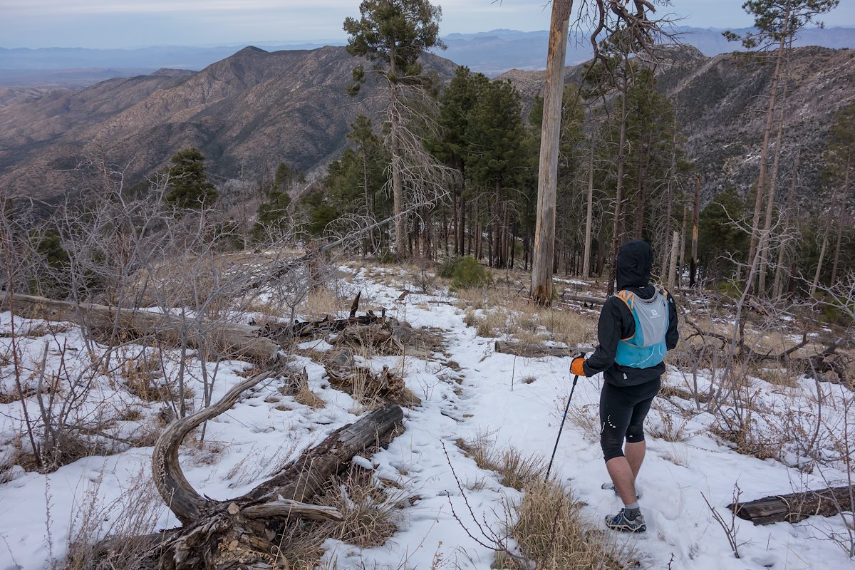 2013 December Lingering Snow on the Red Ridge Trail