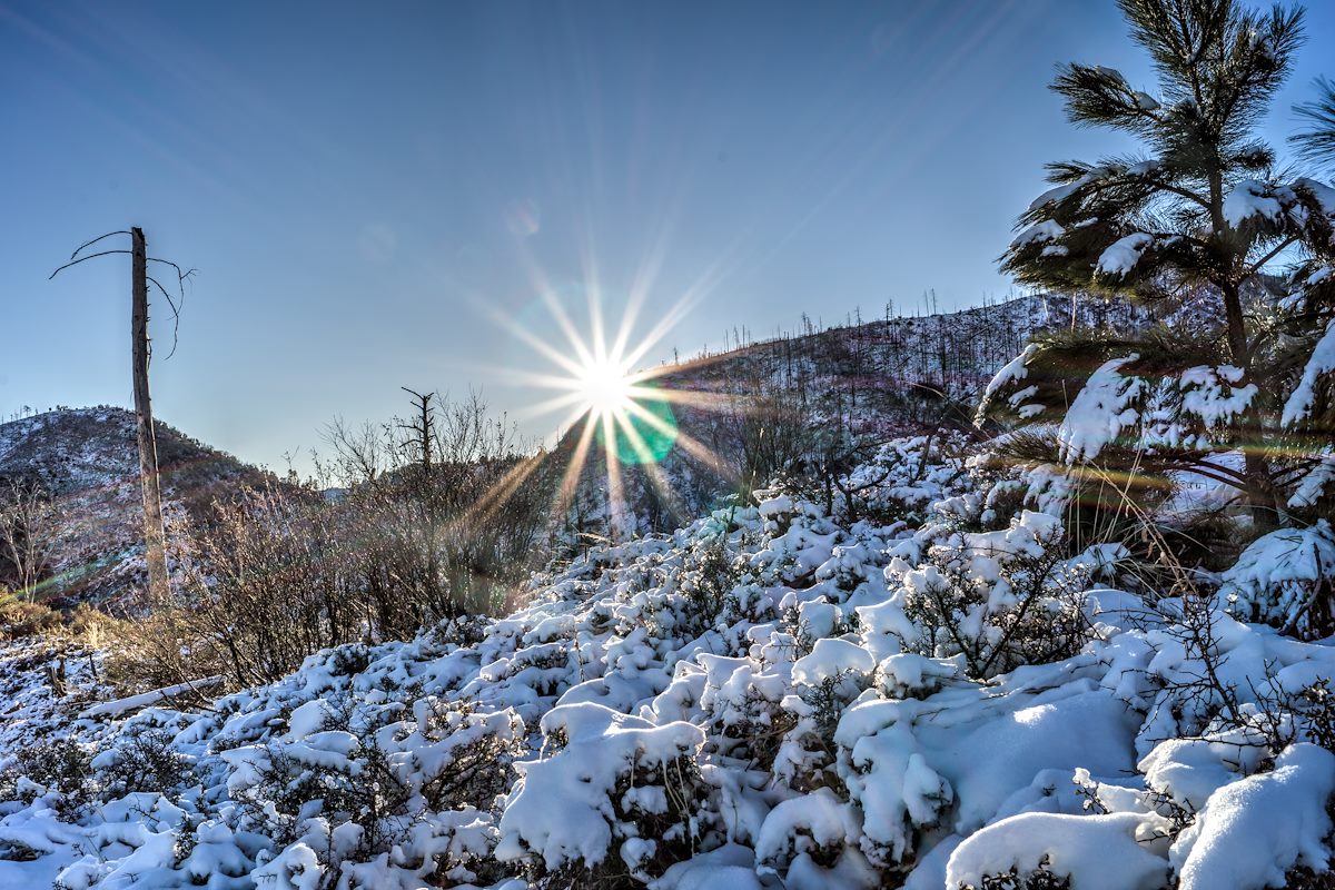 2013 December Sunrise on the Red Ridge Trail
