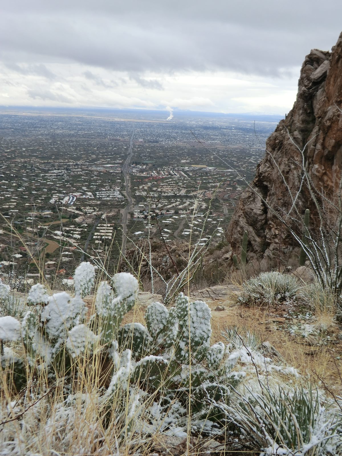 2013 February Looking down on Tucson