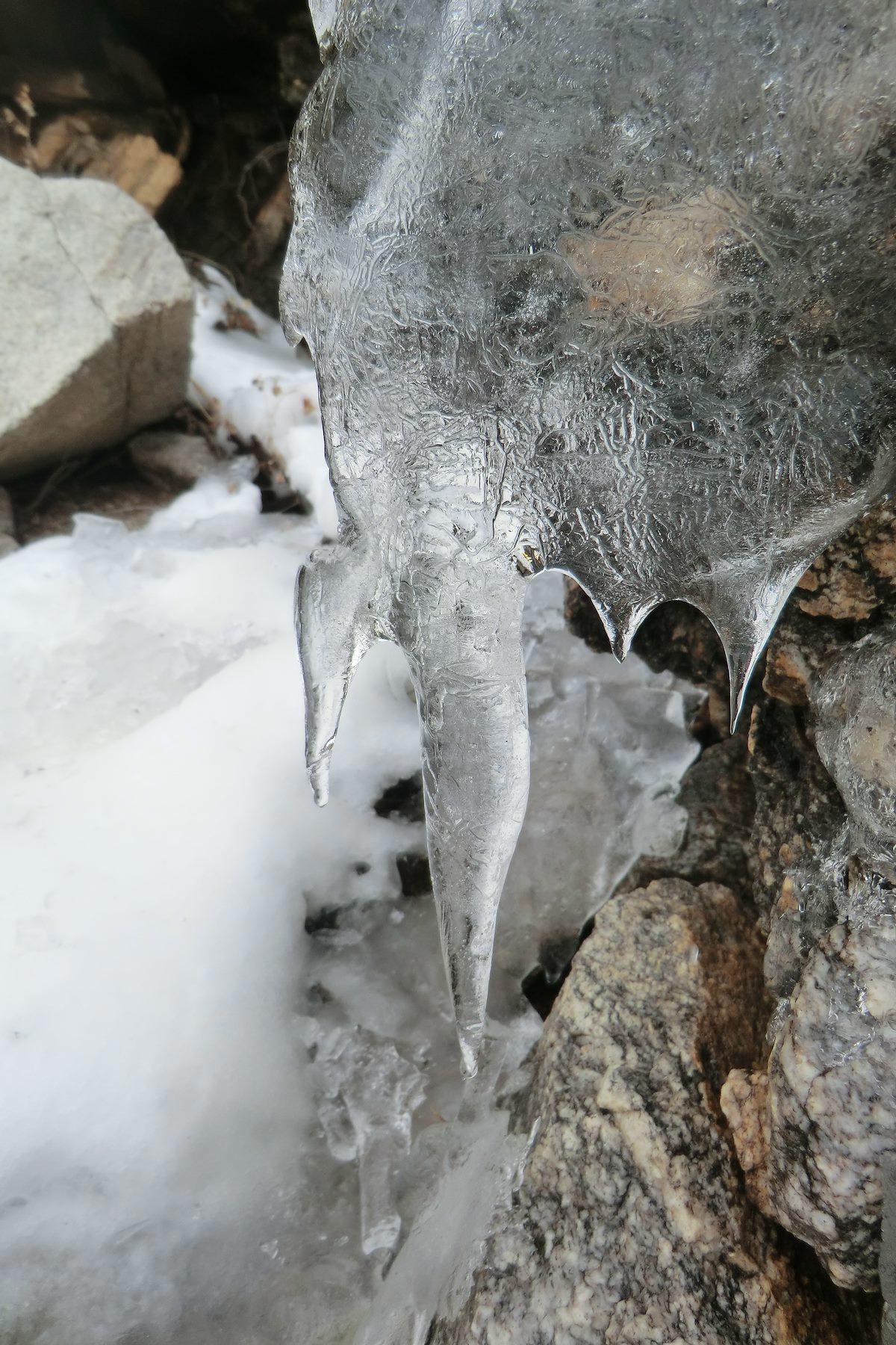 2013 January A Little Icicle in the Drainage