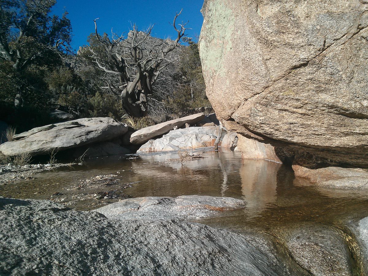 2013 January A pool in Molino Canyon