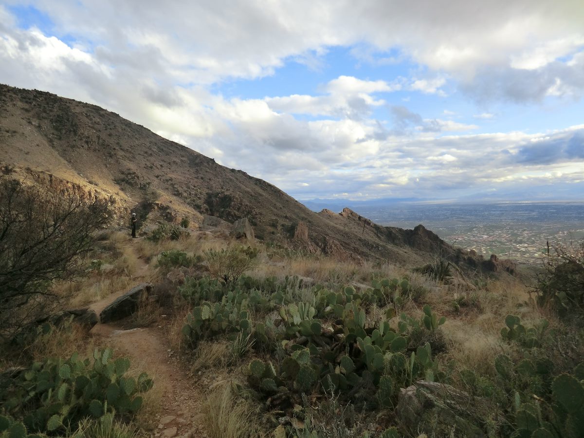 2013 January Alison on the Ventana Canyon Trail
