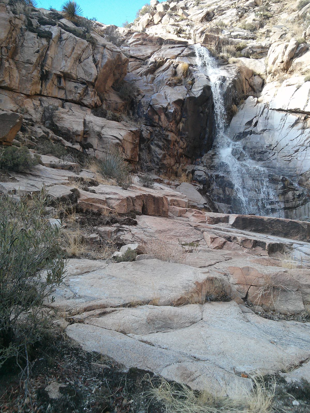 2013 January Molino Canyon Falls above Molino Basin