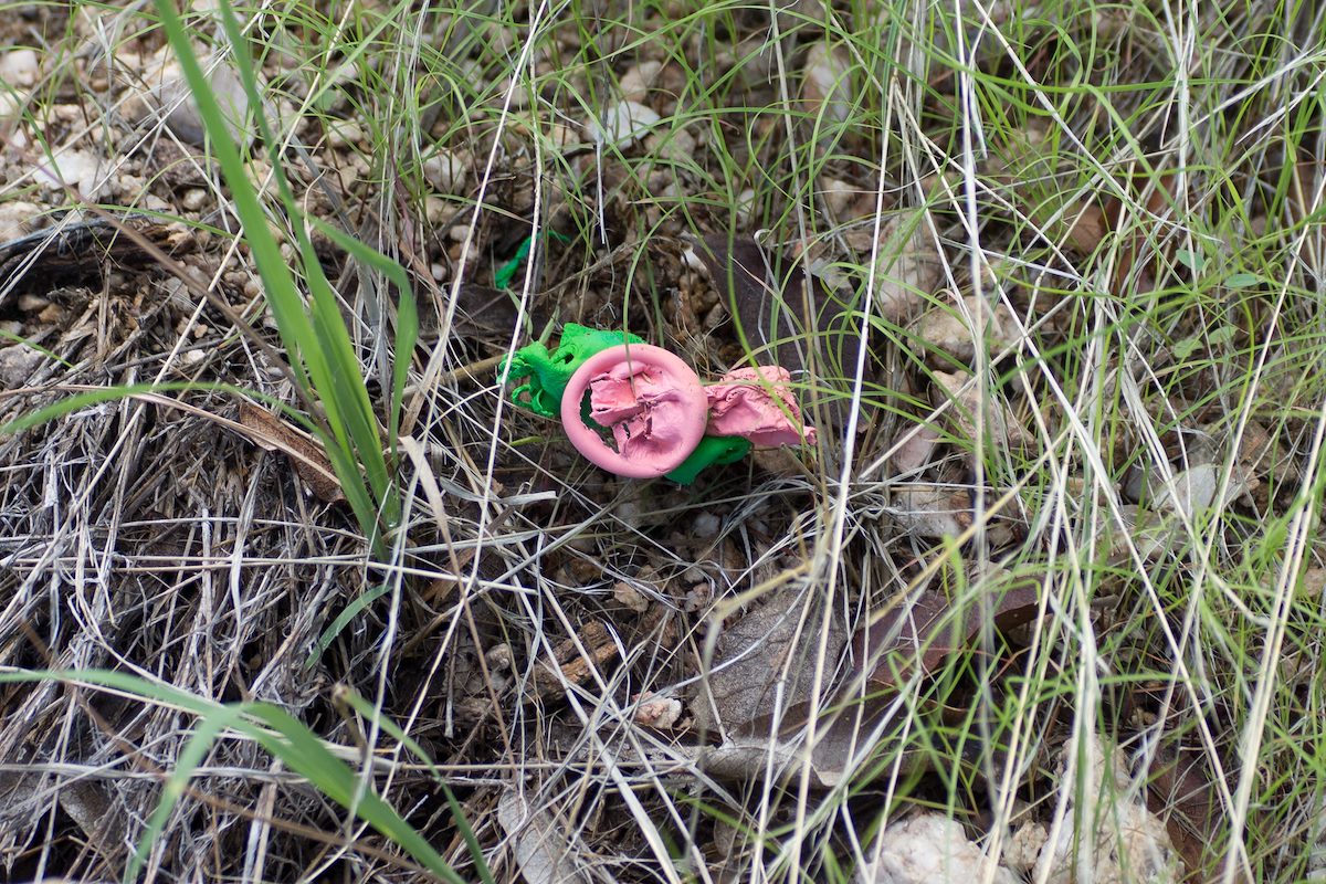 2013 July Balloon Trash near the Finger Rock Trail