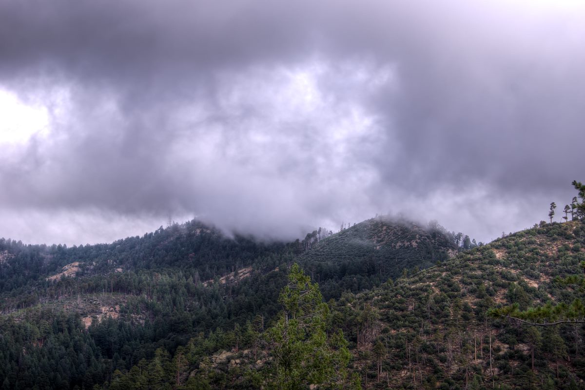 2013 July Clouds covering Bigelow and Kellogg