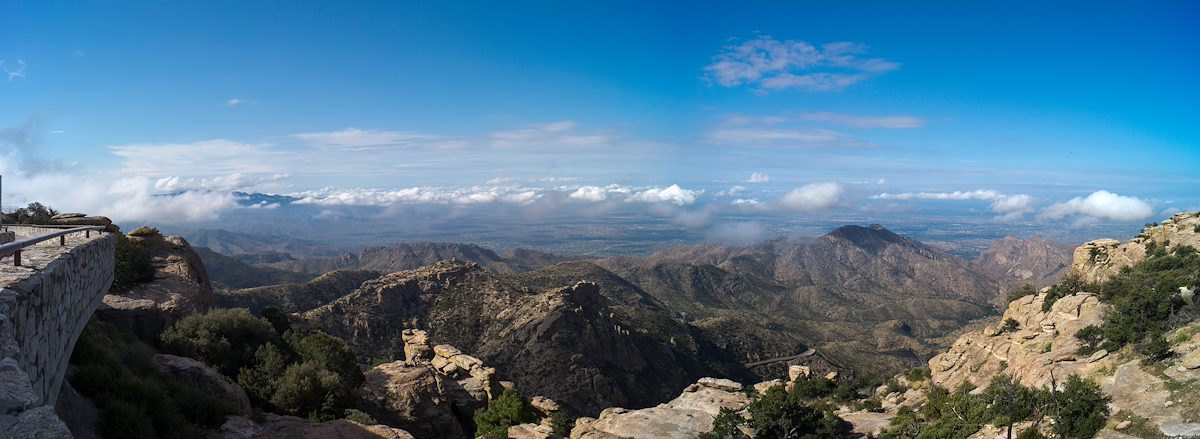 2013 July Clouds over Tucson from Windy Point