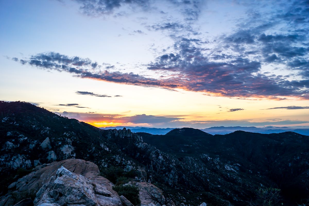 2013 July First Light from Lizard Rock