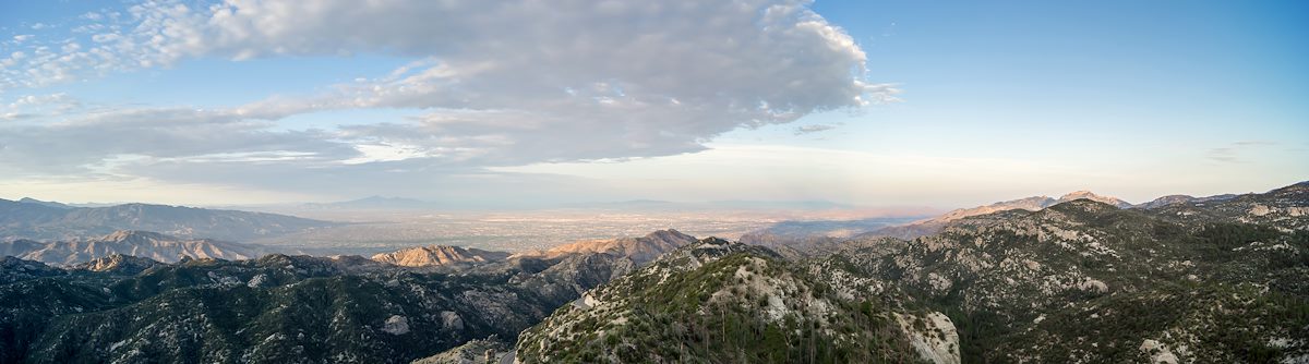 2013 July Looking towards Tucson from Lizard Rock