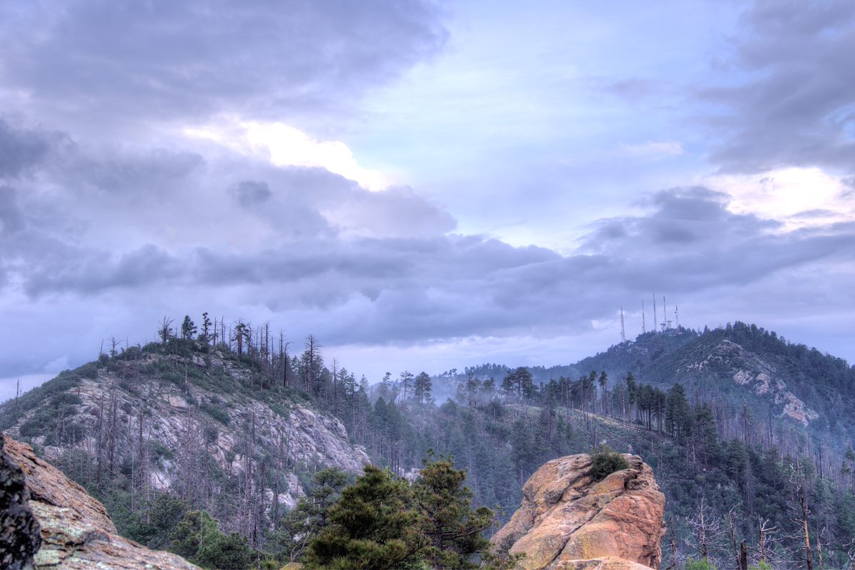 2013 July Mount Bigelow from Leopold Point