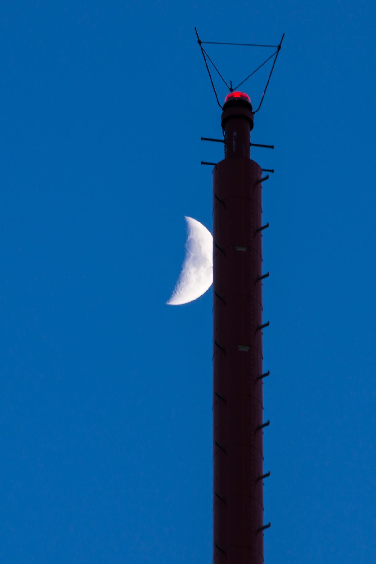 2013 July Mount Bigelow Tower and Moon