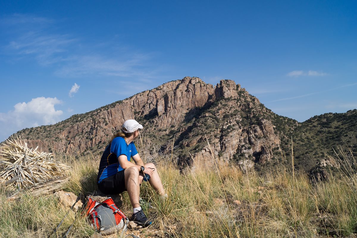 2013 July Peak 5730 with Prominent Point in the Background