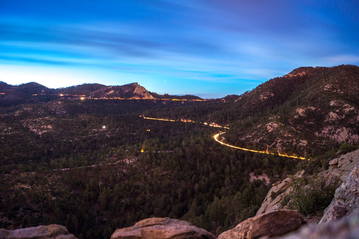 2013 June Lights on the General Hitchcock Highway