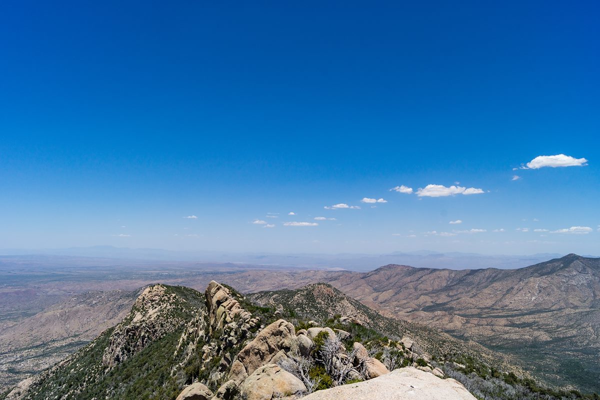 2013 June Looking North along Samaniego Ridge from Samaniego Peak