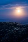 2013 June Moon over the Santa Catalina Mountains from Lizard Rock 1