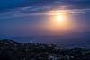 2013 June Moon over the Santa Catalina Mountains from Lizard Rock 2