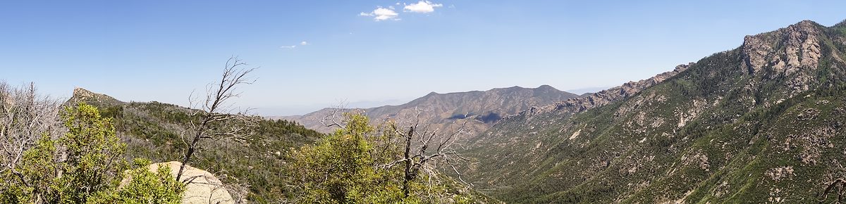 2013 June Samaniego Ridge Trail looking down the Canada del Oro