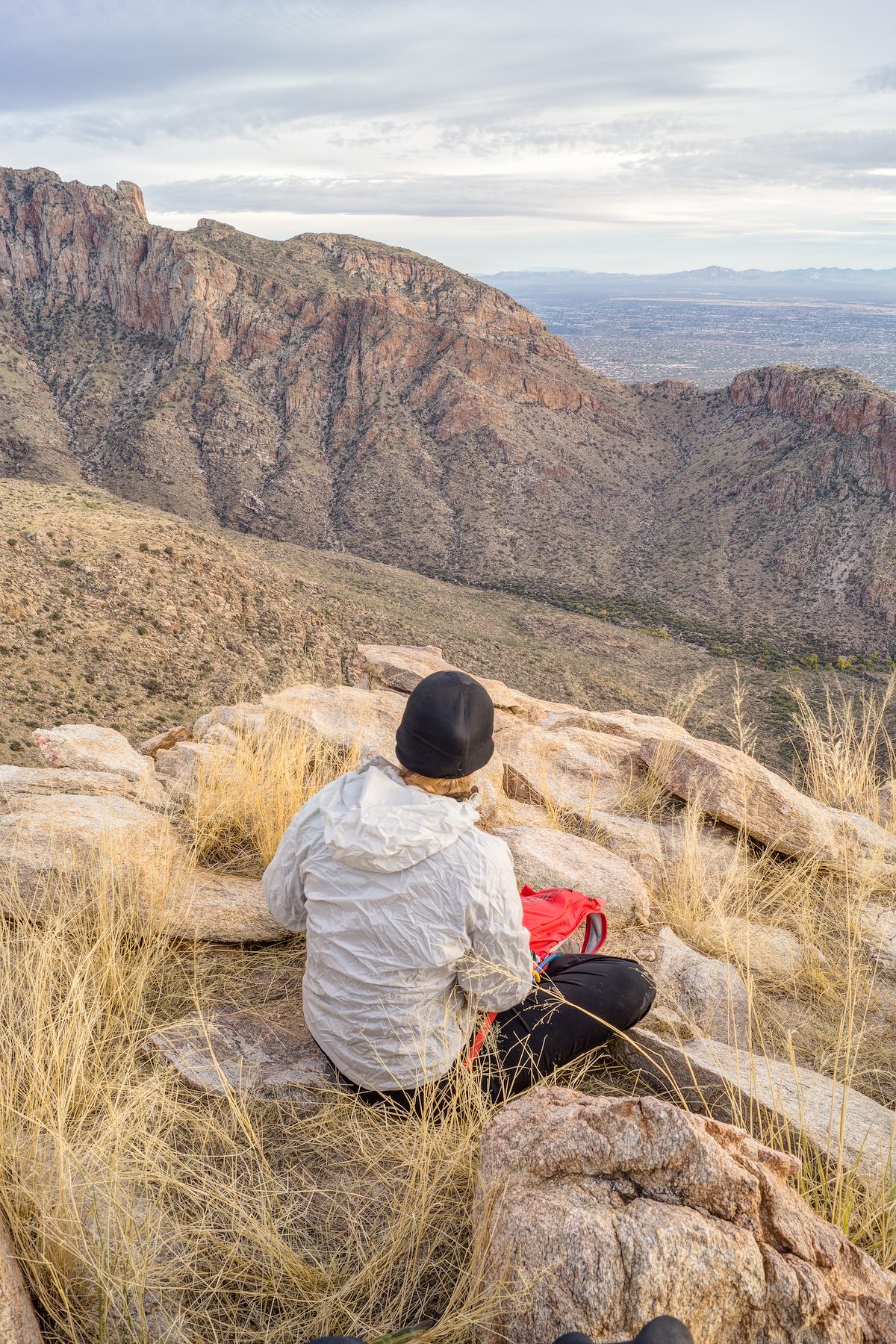 2013 November Alison on the Summit of the Cleaver