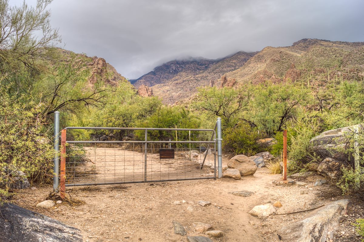 2013 November Gate along the first part of the Ventana Trail