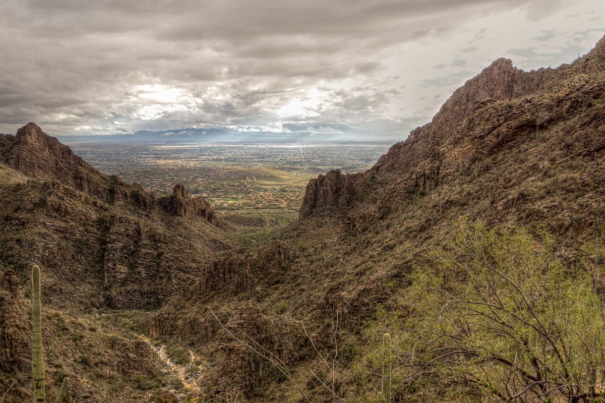 2013 November Looking down Ventana Canyon