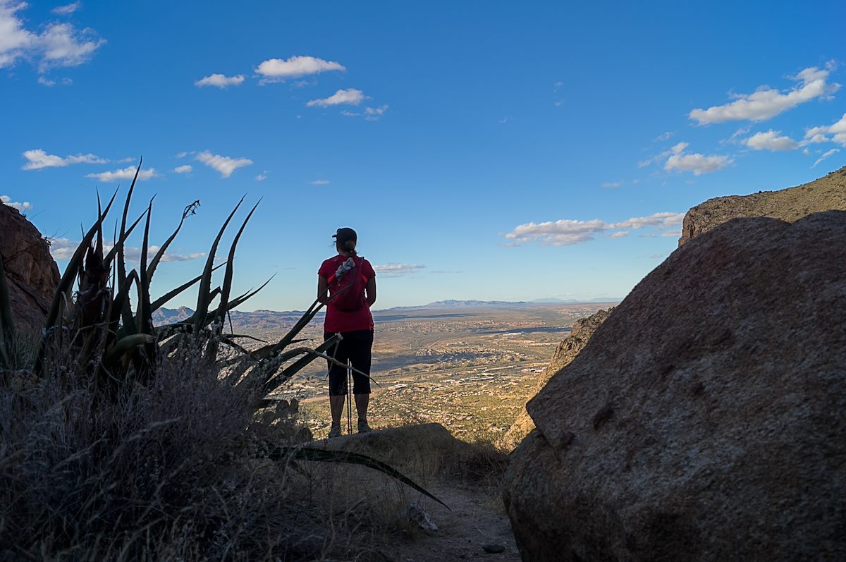 2013 November Taking a break on the way down from Pusch Peak