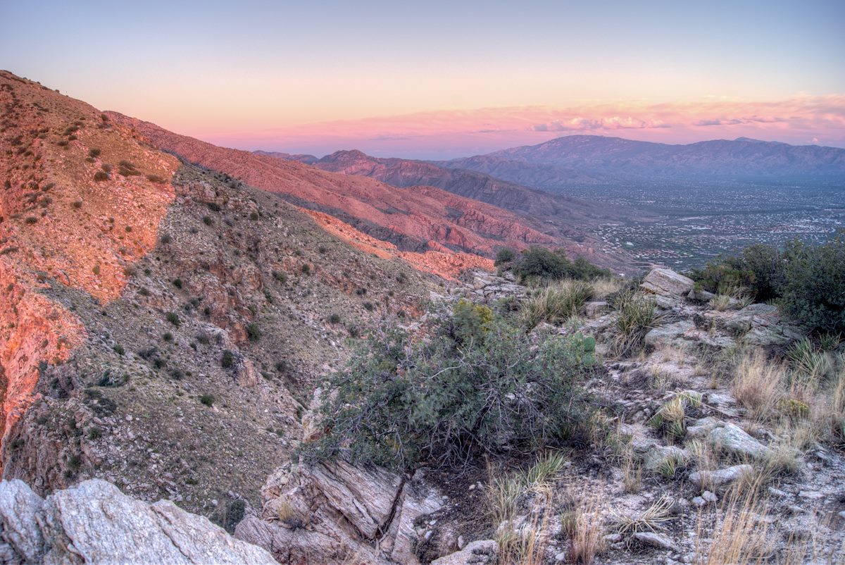 2013 October Sunset from the top of Pontatoc Ridge 01