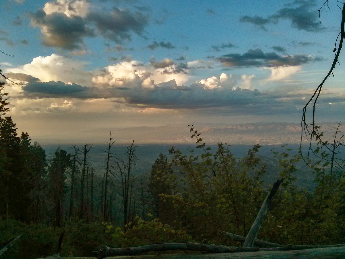 2013 September End of the day from near the top of the Knagge Trail