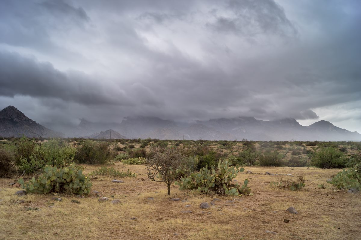 2014 April Clouds over Pusch Ridge from the 50 Year Trail