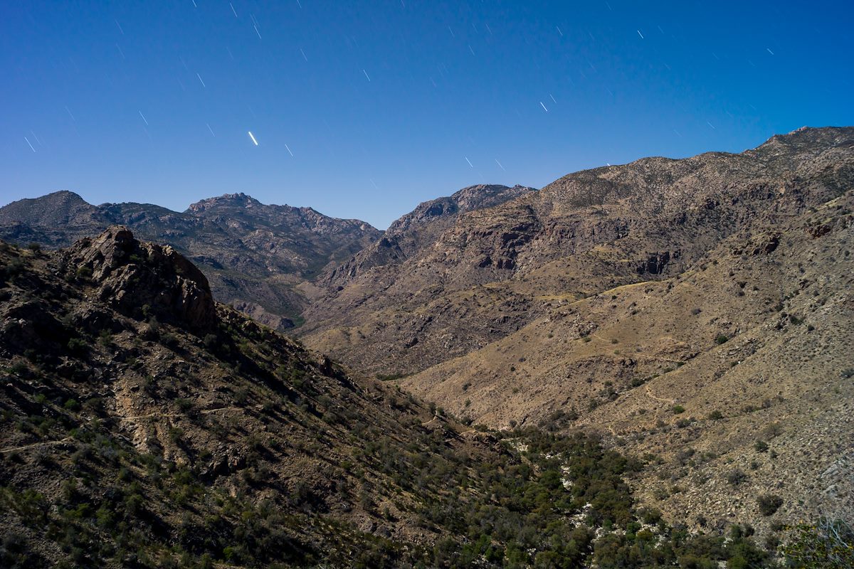 2014 April Night Across the Santa Catalina Mountains