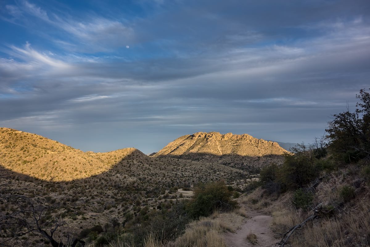 2014 April On the Molino Basin Trail looking towards Prison Camp