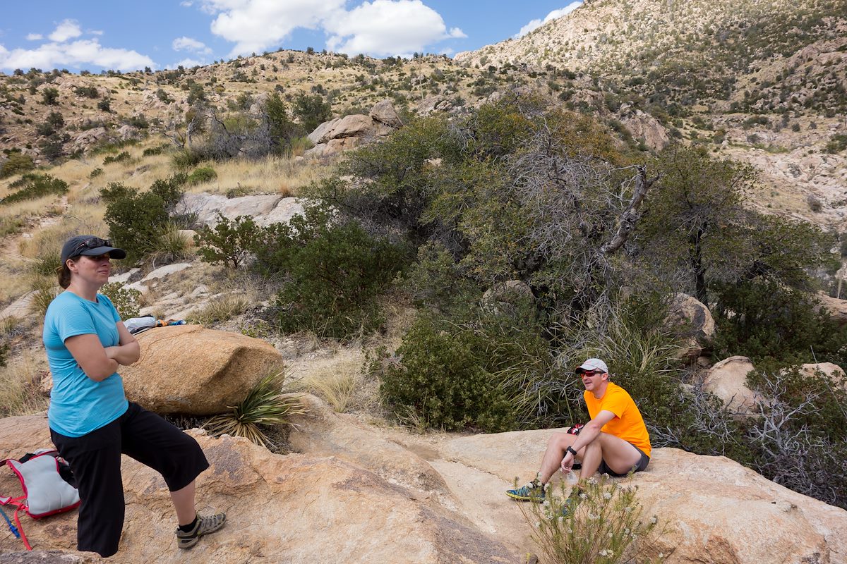 2014 April Taking a break above Romero Canyon