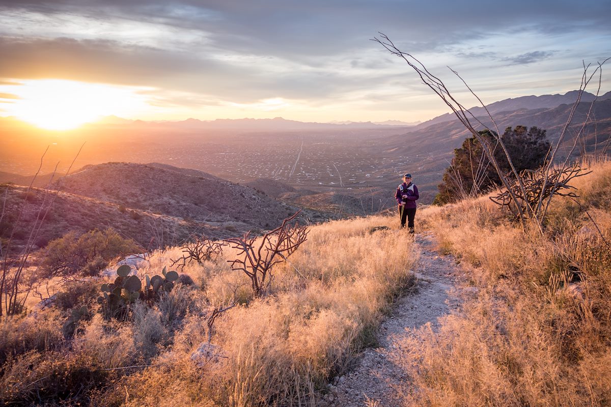 2014 December Alison on the Agua Caliente Hill Trail